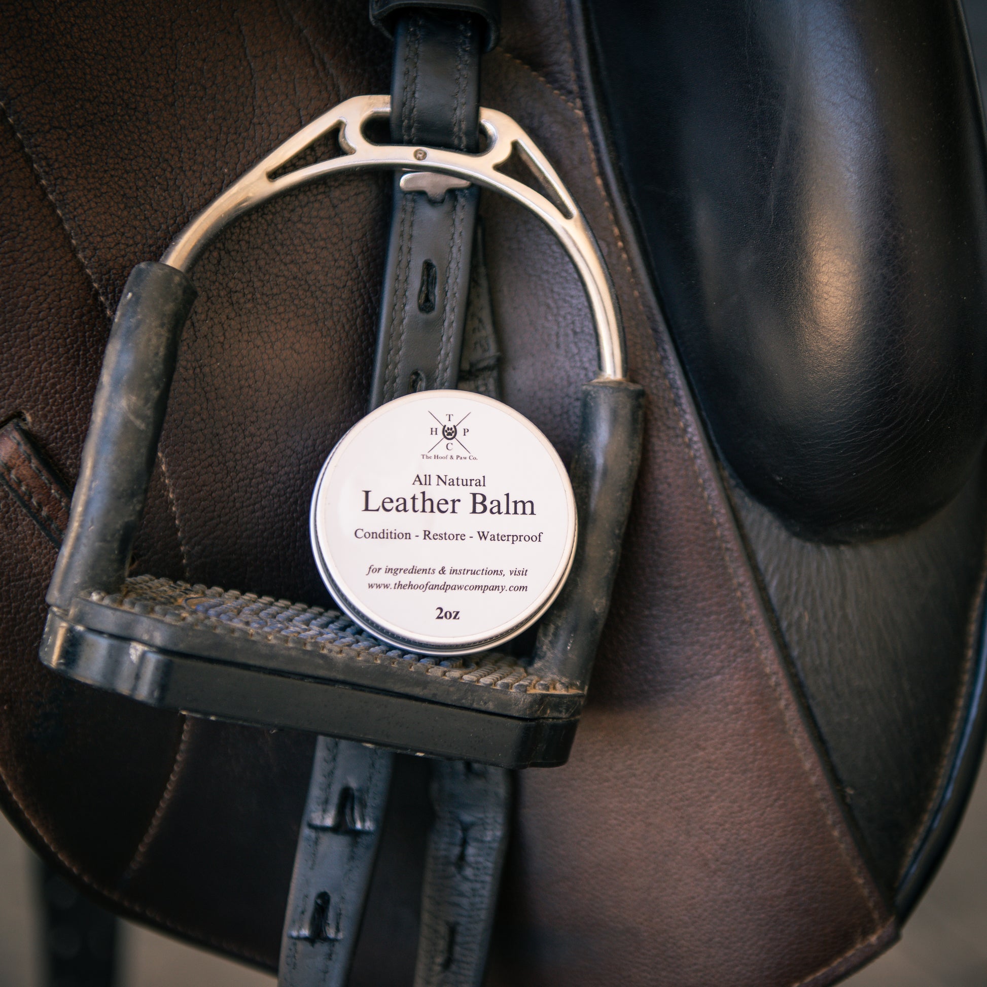 All Natural Leather Balm- 2oz - The Hoof & Paw Co.