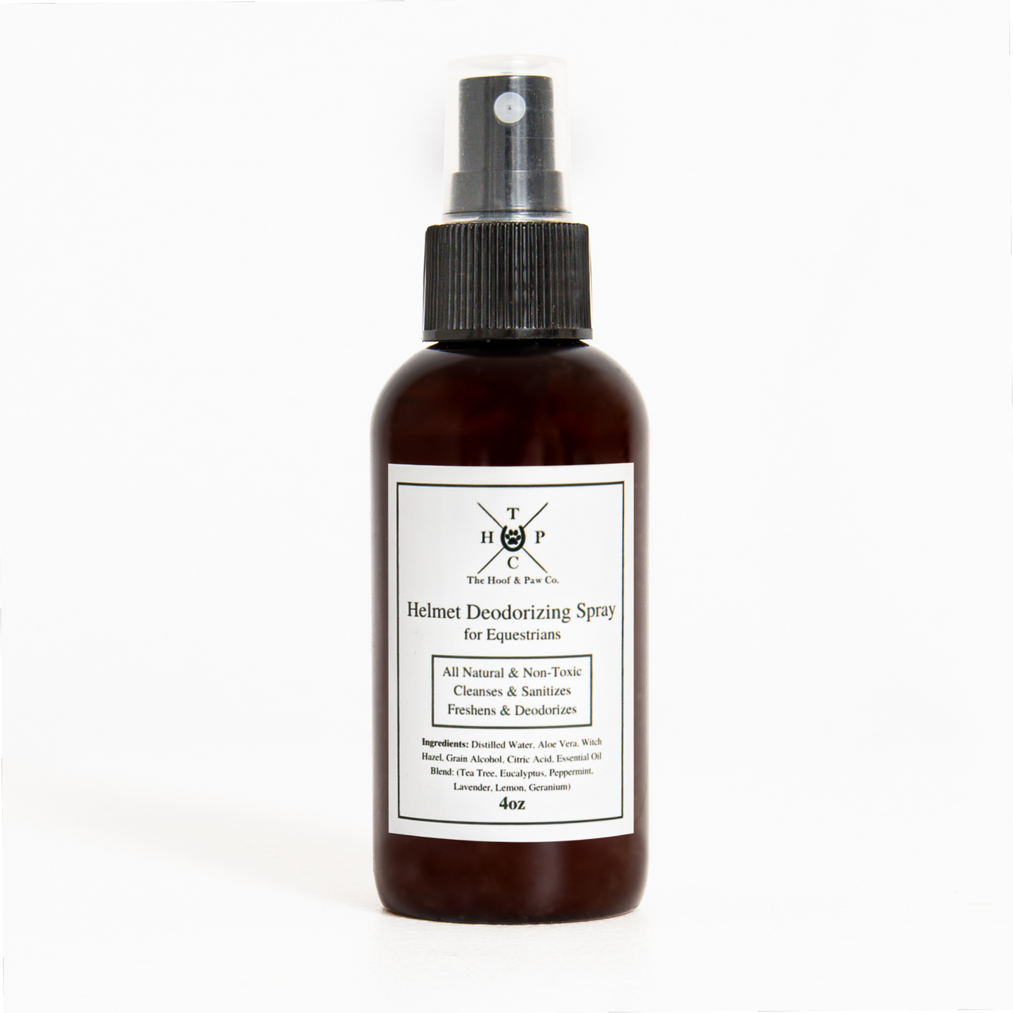 All Natural Helmet Deodorizing Spray- for Humans - 4oz