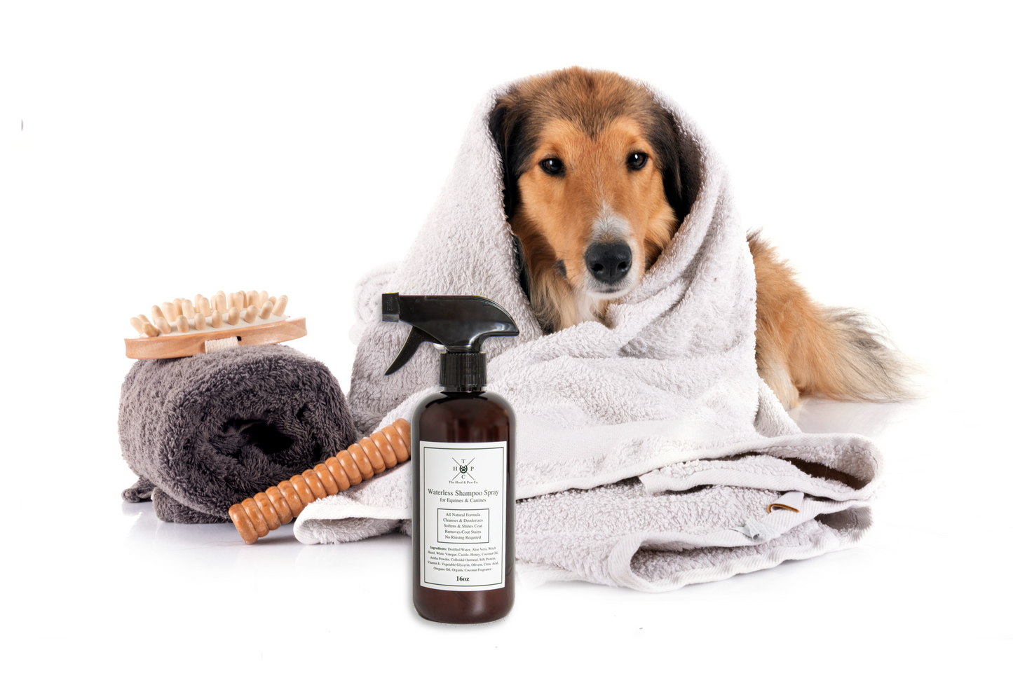 All Natural Waterless Shampoo Spray - For Dogs & Horses - 16oz