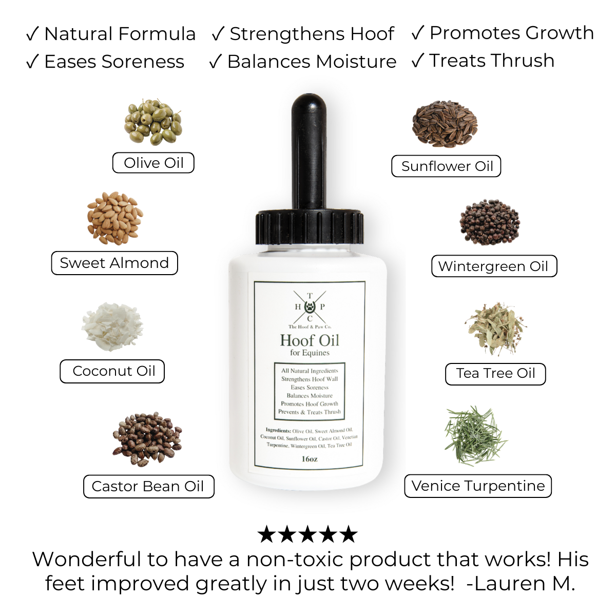 Hoof Oil for Horses - 16oz