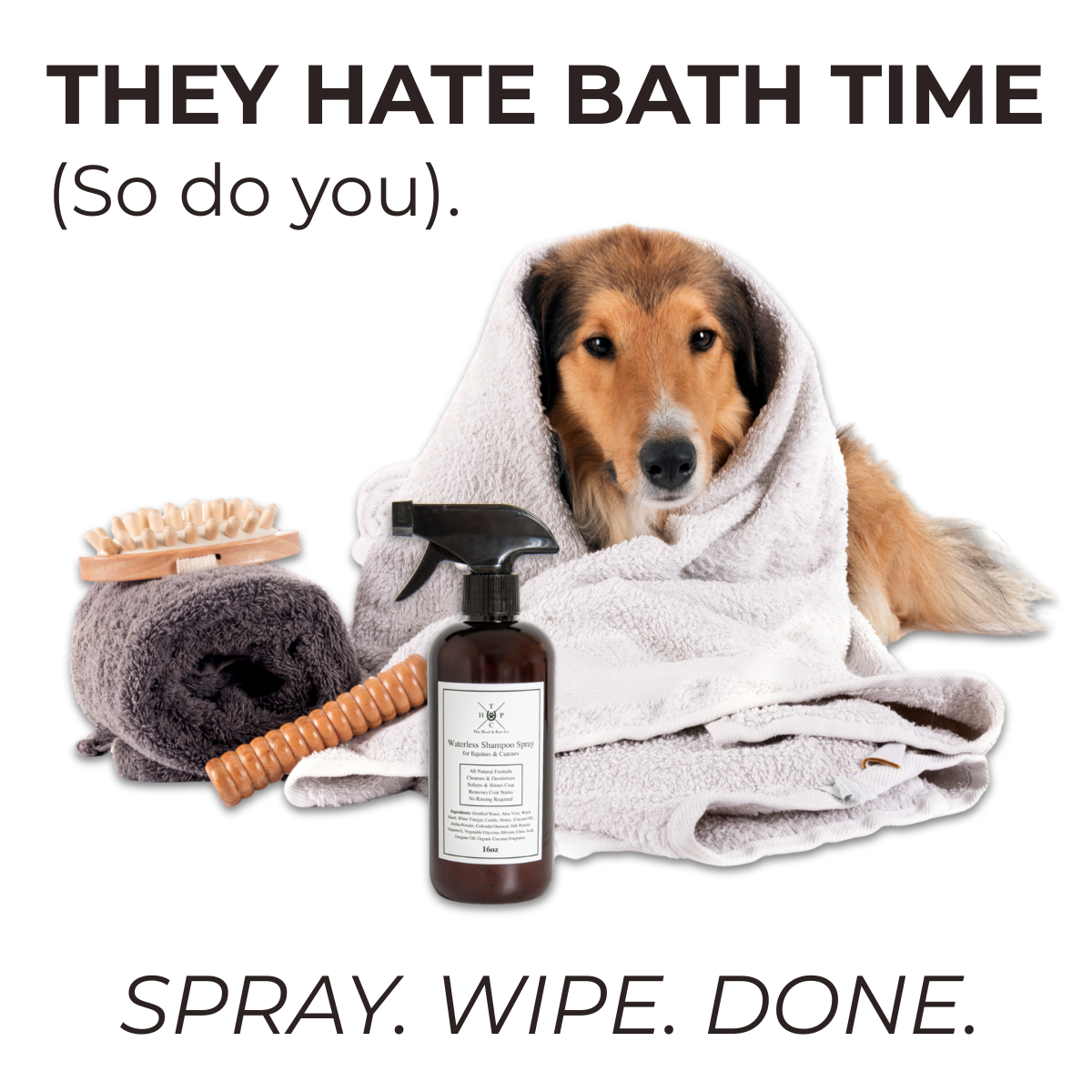 Waterless Shampoo Spray for Dogs & Horses