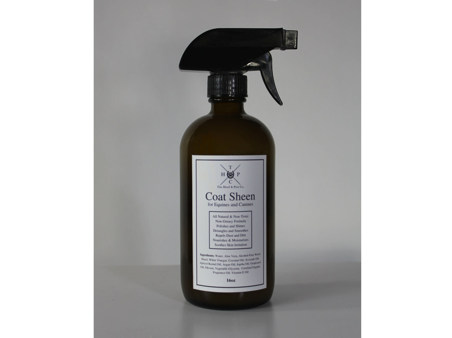All Natural Coat Sheen Spray - for Dogs & Horses - 16oz