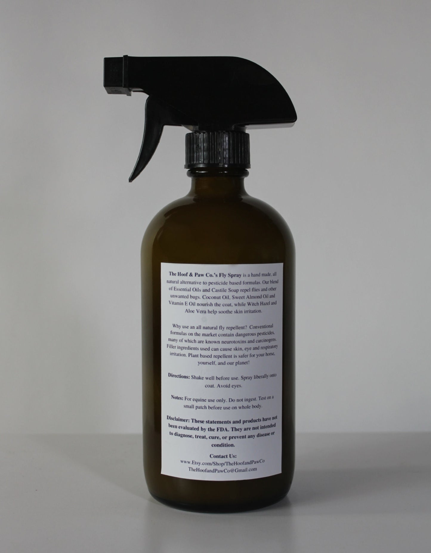 All Natural Fly Spray Repellent - For Horses - 16oz